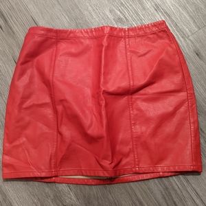 Pleather Skirt